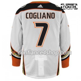Adidas Maillot de Hockey Anaheim Ducks ANDREW COGLIANO 7 Blanc Authentic - Enfant